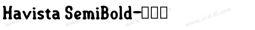 Havista SemiBold字体转换